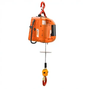 Electric Hoist Winch 1500W 120V, 1100Lbs Load, 16Ft/min Speed, 25ft Height, Perfect for Home Maintenance, Garage Use