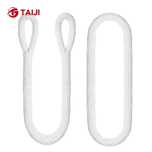 Taiji TJPA-01 Wear-Resistant Nylon Rope Lifting Sling Flat Eye Universal Link End Self-Locking Hook 3-Year Warranty for