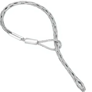 QWORK Cable Pulling Socks Grip 3306 Lbs Breaking Strength 3.3 Ft Wire Mesh 1-2″ Cable