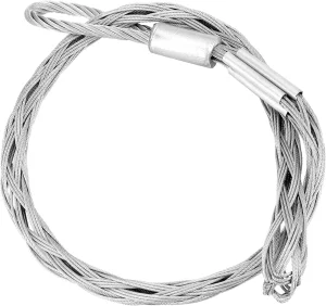 QWORK Metal Cable Pulling Socks 3306 Lbs Breaking Strength 3.3 Ft 1-2″ Cable Wire Mesh Puller