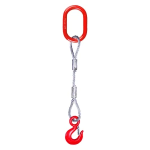 Customized 1-Leg Wire Rope Sling Hook and Loop Factory Direct Sales for Slings