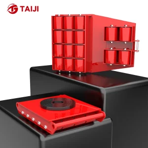 Taiji TJBY-03 Heavy-Duty 360 Degree Steering Cargo Trolley 2-3 Ton Capacity Ball Bearing Durable Metal Material New